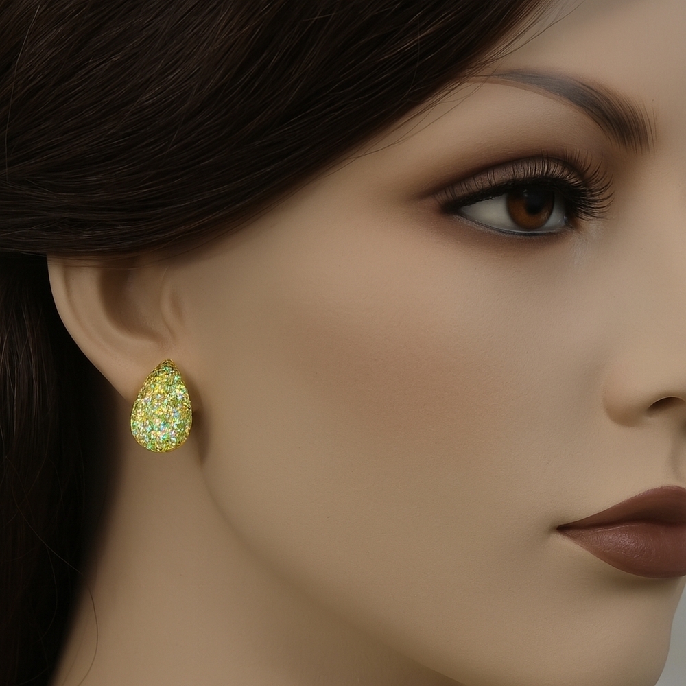 Croft & Barrow Women's Gold Tone & Jazzy Sparkling Colorful Stone Stud Earrings